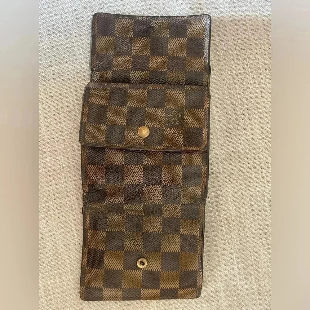 Louis Vuitton damier ebene Elise monogram wallet. - Picture 10 of 14